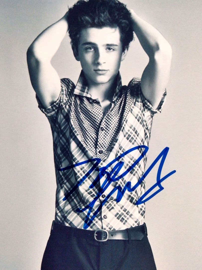 セール中…ティモシーシャラメ直筆サイン入り2Lサイズ写真…名もなき者