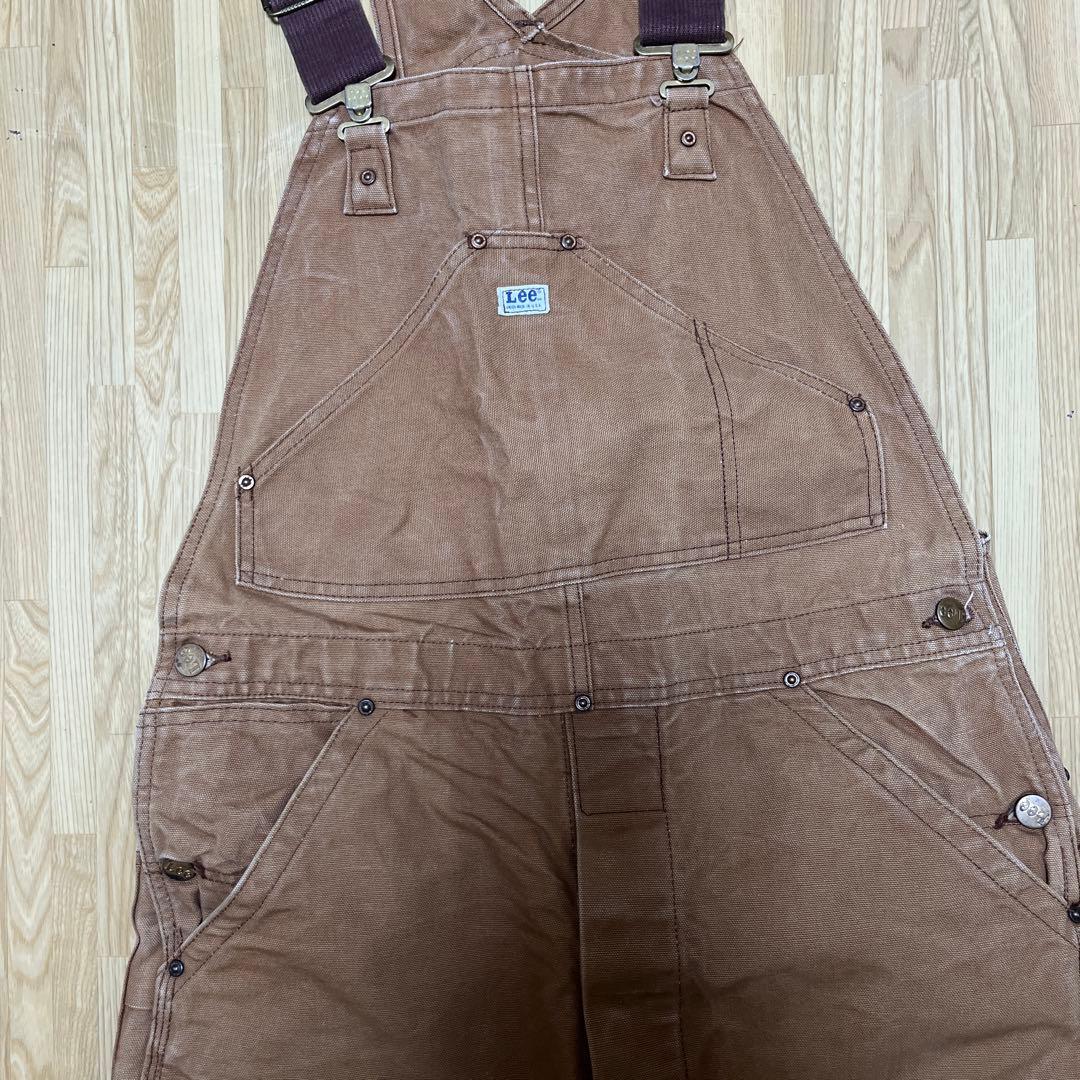 Lee オーバーオール ブラウンダック ダブルニー 山ポケ 60s 70s 希少