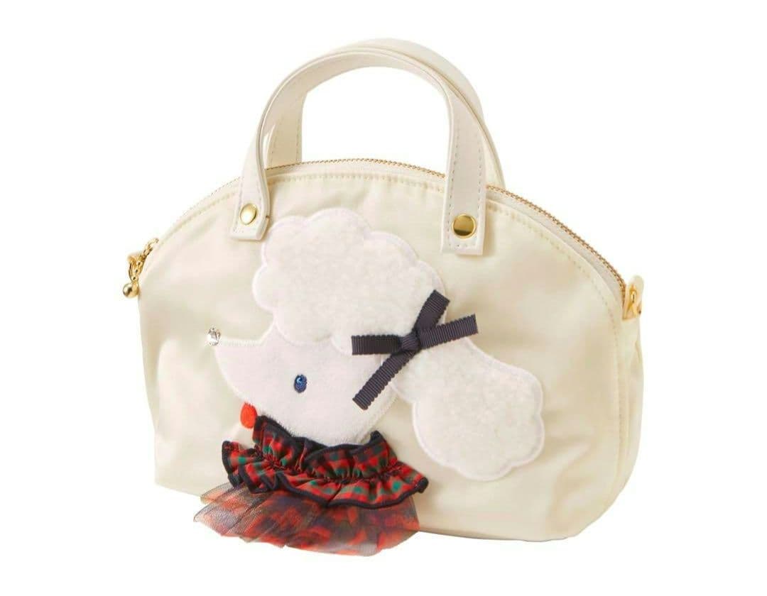 新品 ファミリア Bibiy コラボ ミニバッグ ホワイト プードル - メルカリ