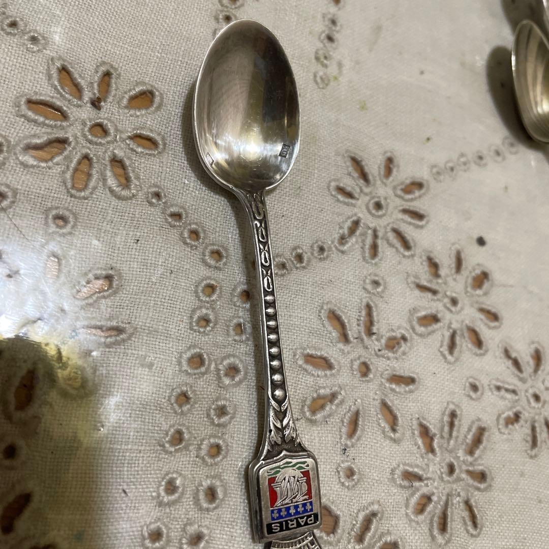 664シルバー製シルバープレート装飾スプーン4本セットイギリス - メルカリ