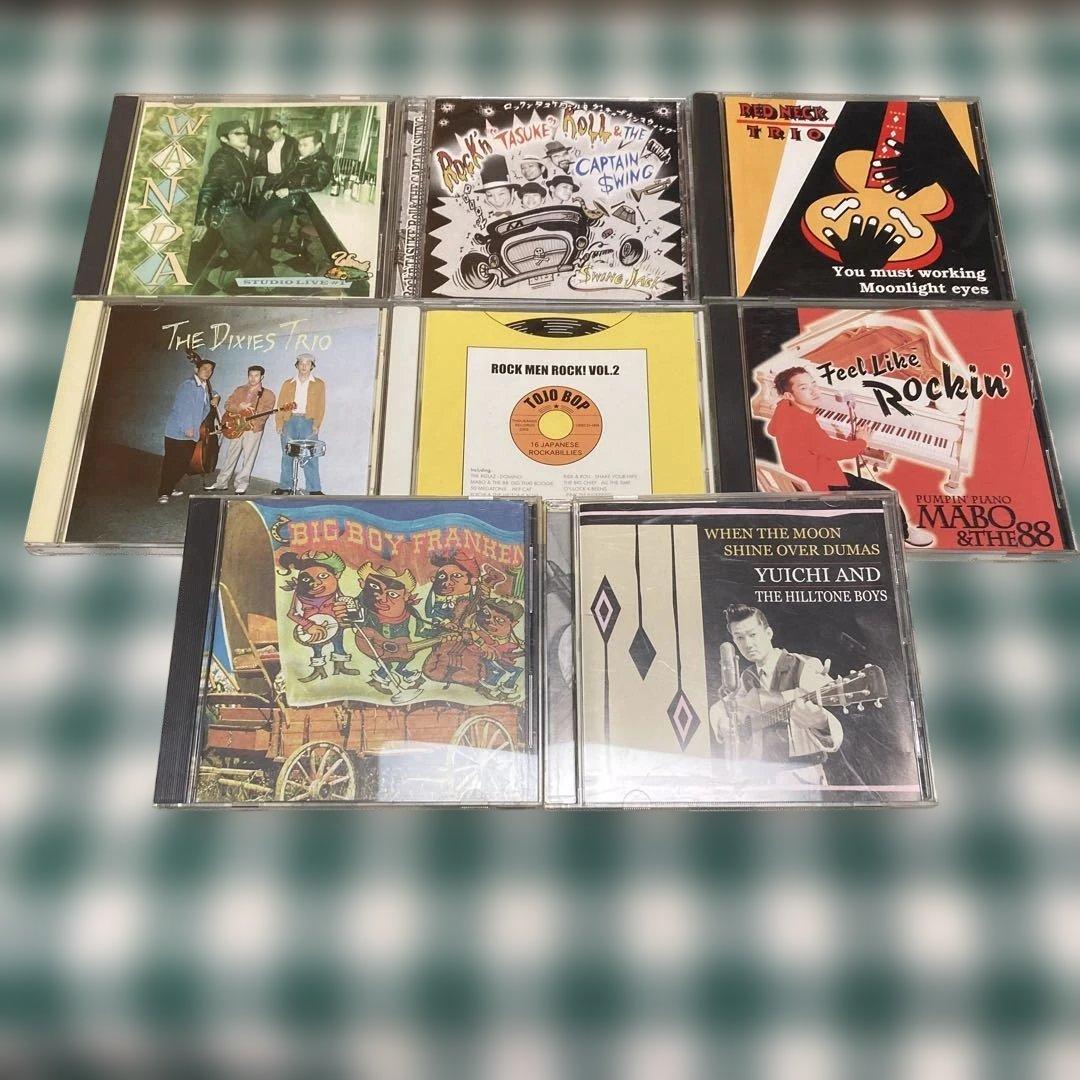 ジャパニーズロカビリー ユーイチ&ザ ヒルトーンボーイズ他 CD8枚セット ザ・マックショウ 8枚組7インチボックス「THE MACKSHOW 8 SINGLES '84