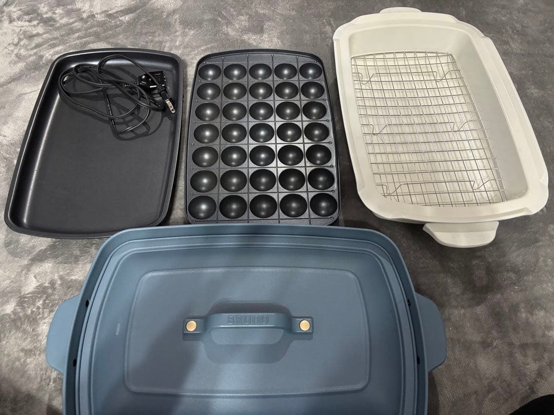 専用❣️ブルーノ　グランデ　ホットプレート　セット 10％OFF ブルーノ ホットプレート グランデサイズ (3種仕切り鍋セット