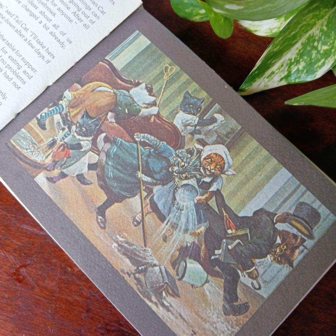 洋書古書 希少 猫の国 アート 画集 ポストカード イラスト ヴィンテージ