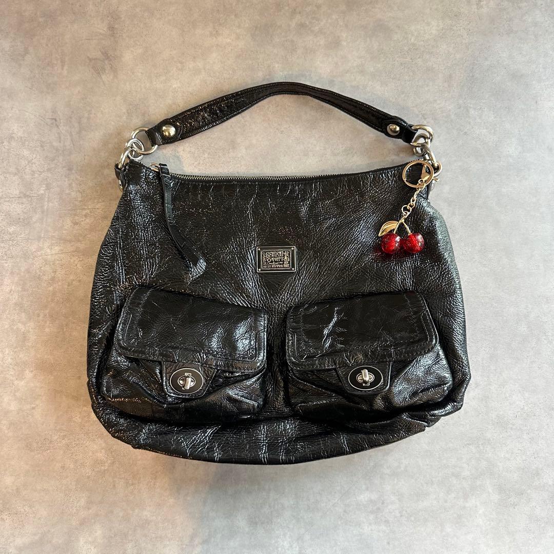 Y2K COACH POPPY Turnlock Double Pocket - メルカリ