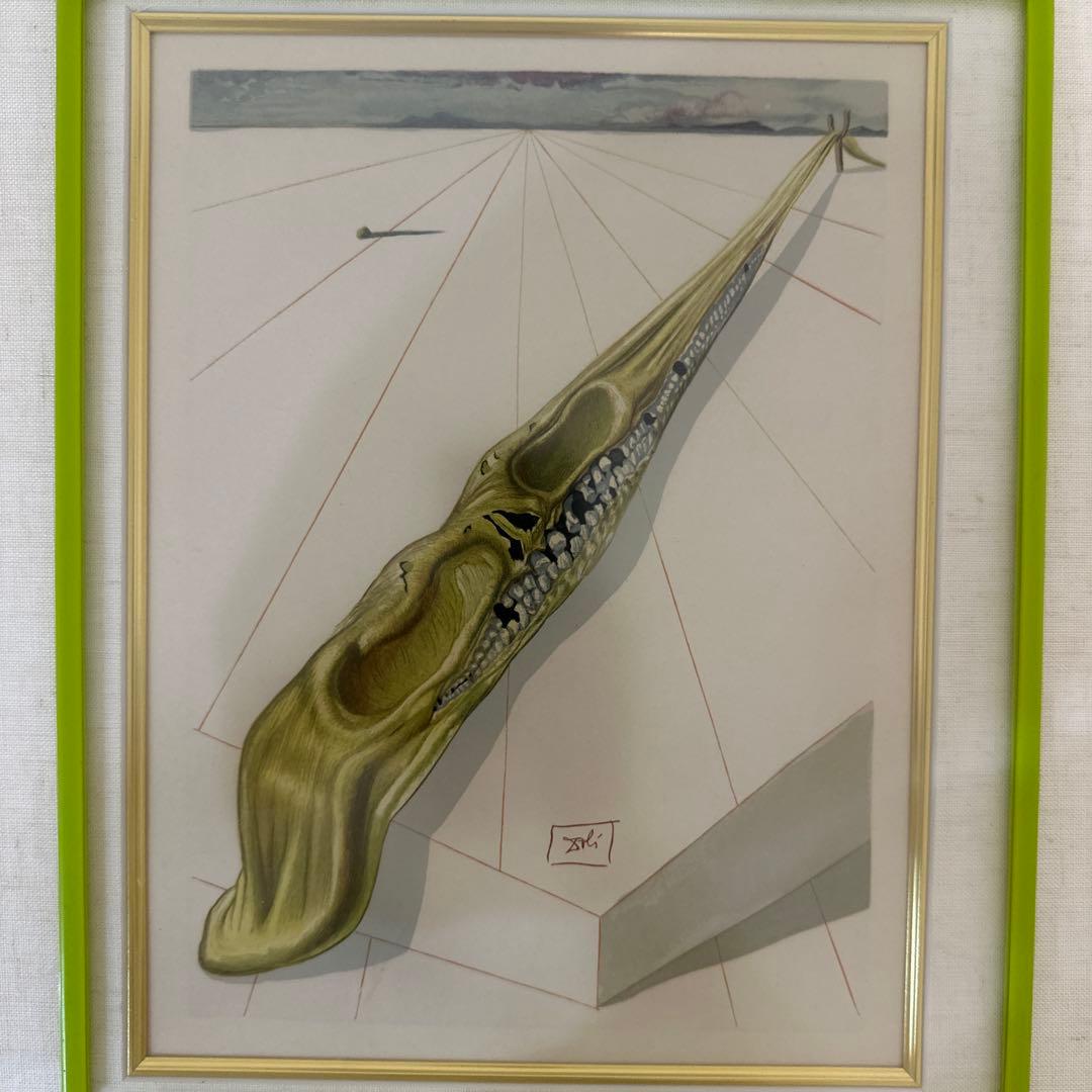 ダリの版画 額装付き