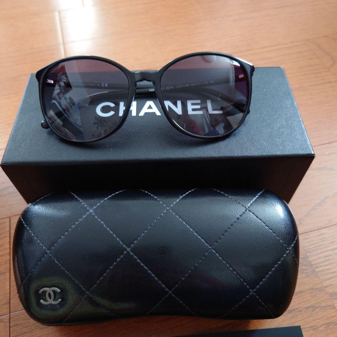 CHANEL ブラック サングラス ケース、箱付き CHANEL（シャネル） 【ケース付属】CHANEL サングラス レディース