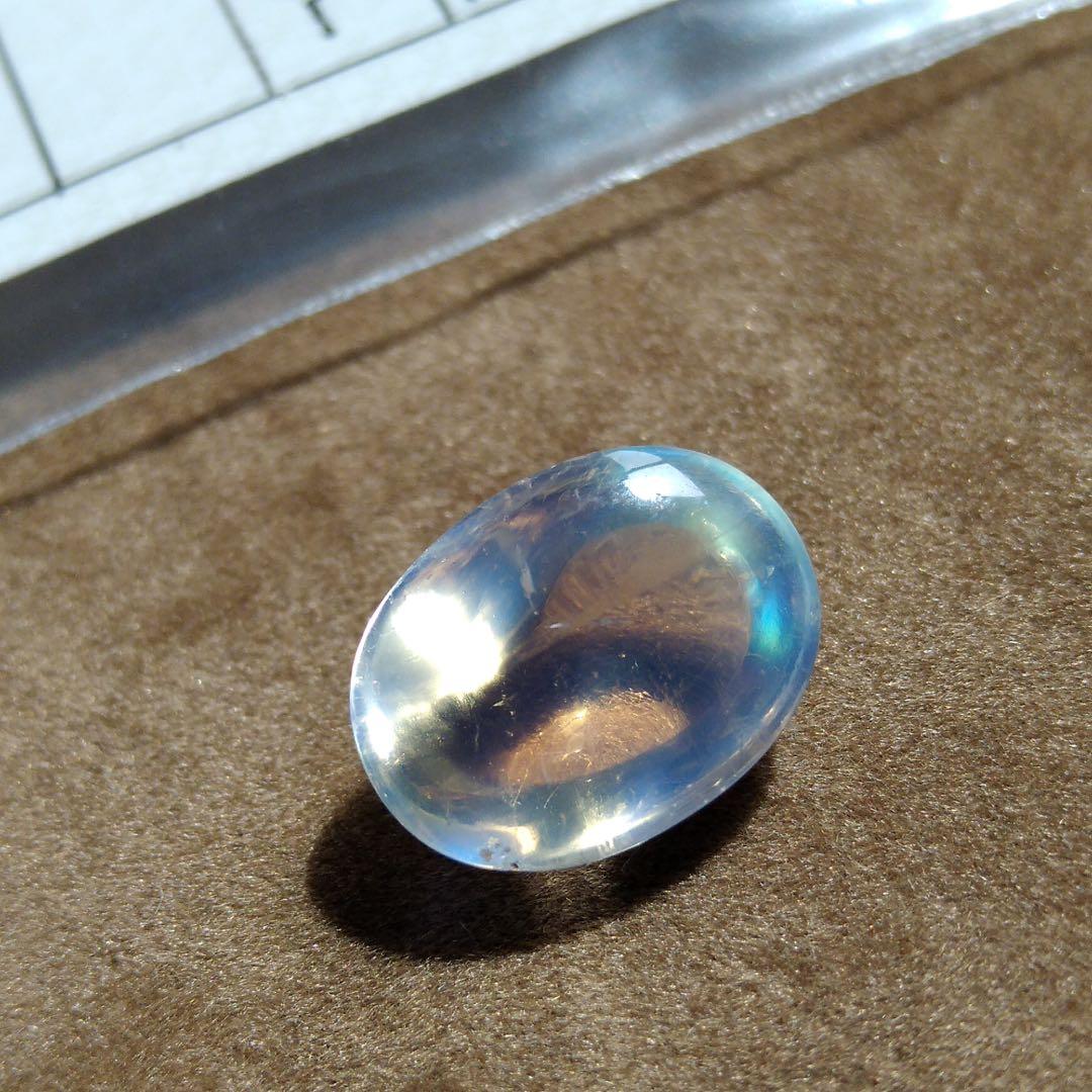 5.916ct 大粒 ★ 天然ブルームーンストーン ルース 鑑別済み 外し石