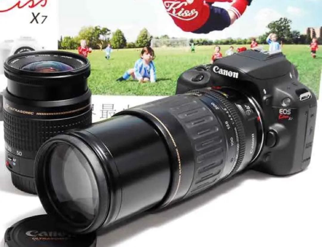 ★女性最適機種★ Canon Kiss X7 超望遠ダブルズームキット オマケ付 CANON EOS Kiss X7 ダブルズームキット 価格比較 - 価格.com