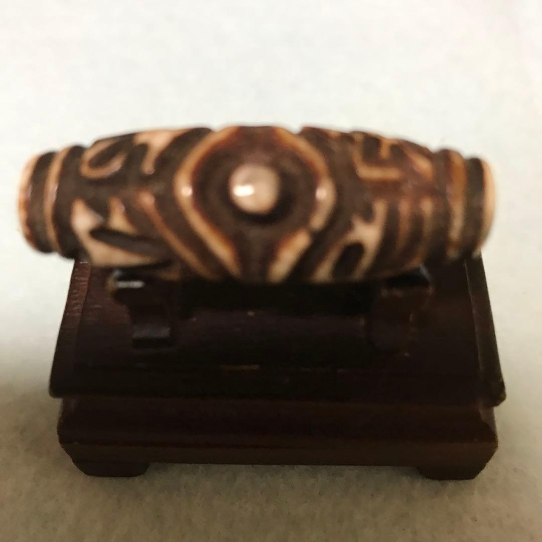 超珍品激レア‼︎ 彫刻　六字真言　二眼天珠　最強の魔除け　ふれでぃ