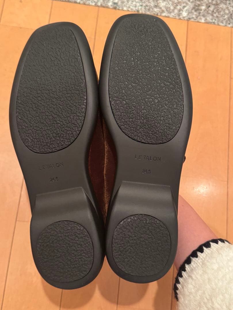 【sizuku】LE TALON 24.5cm ダブルリボンバレーリーナ