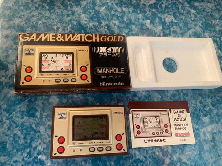 携帯ゲームウォッチ GAME &WATCH 任天堂 稼働品マンホール  ゴールド Amazon.co.jp: 任天堂 Nintendo MH-06 マンホール(MANHOLE) GAME&WATCH