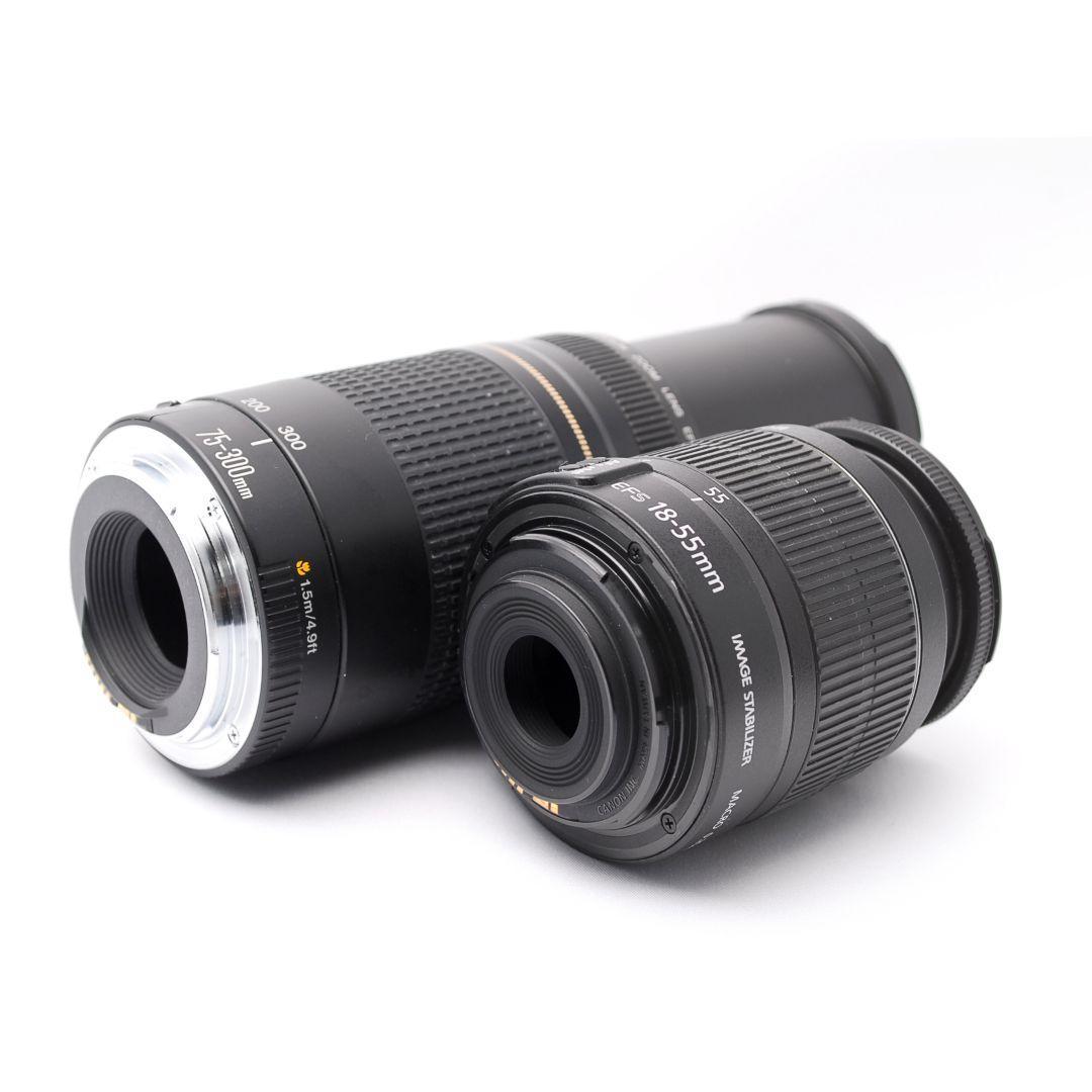 ❤即購入1000円OFF❤ キャノン Kiss X5 望遠ズーム ダブルレンズ