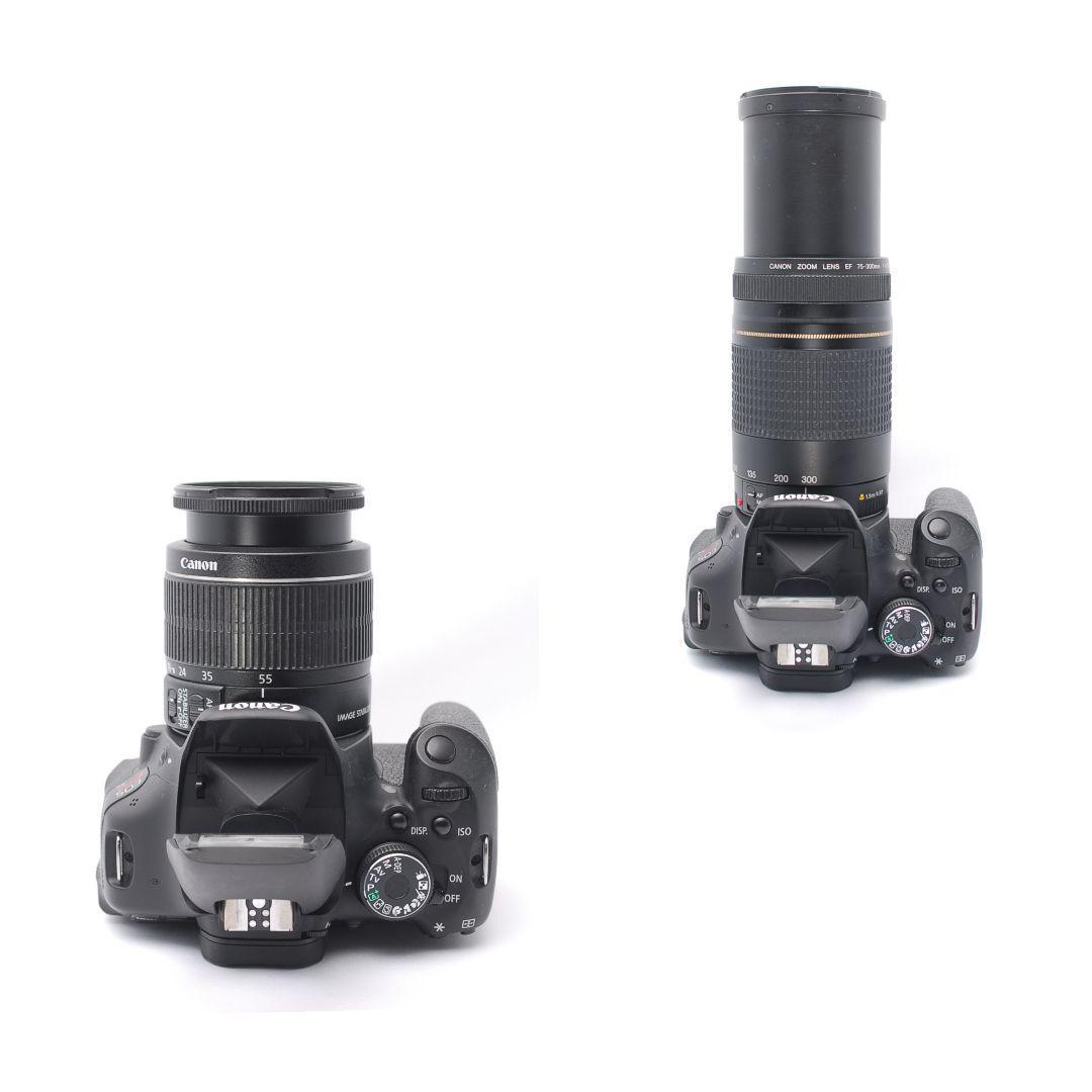 ❤即購入1000円OFF❤ キャノン Kiss X5 望遠ズーム ダブルレンズ