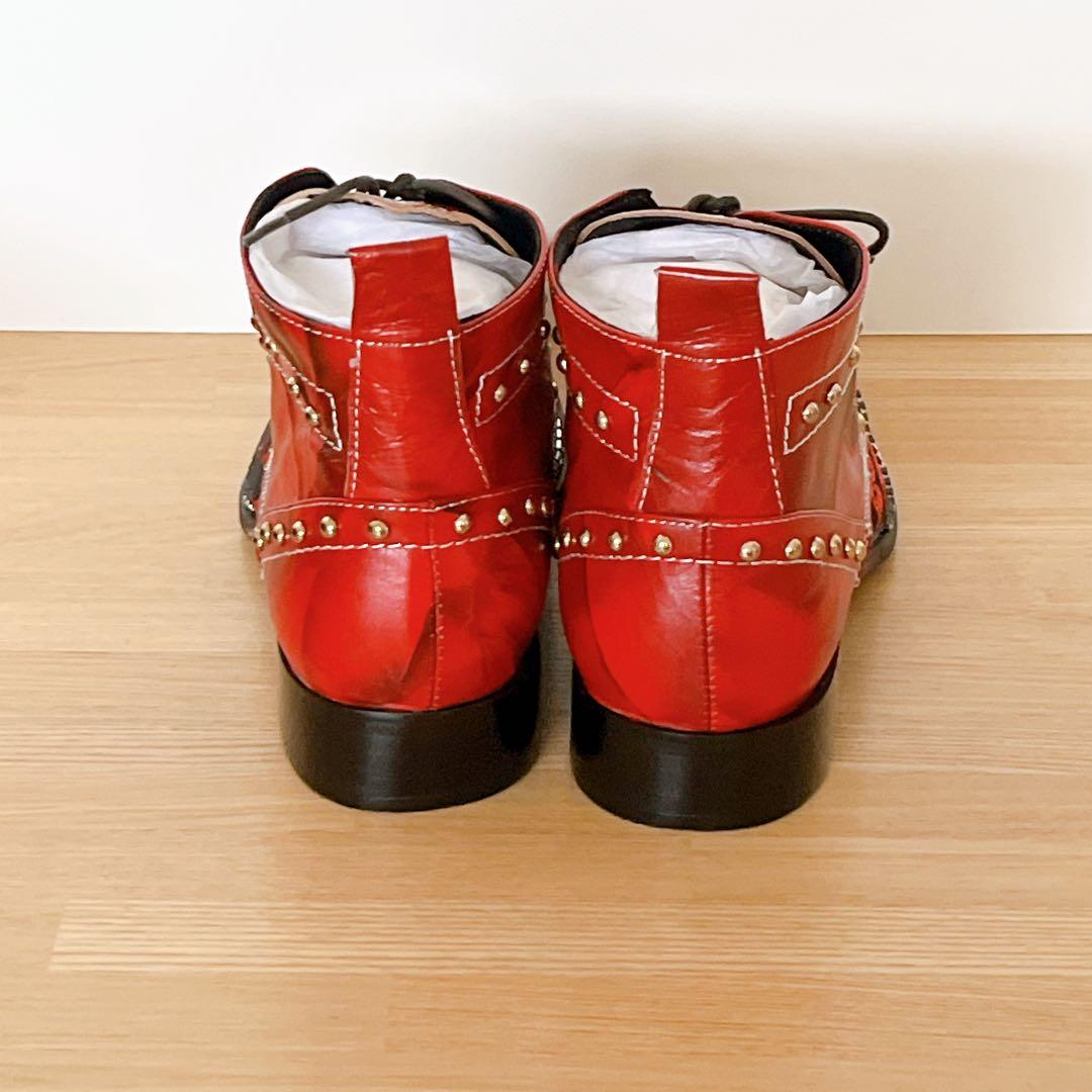 Rui Landedメンズ アンクルブーツ メタルトゥ 刺繍付き 26.5cm