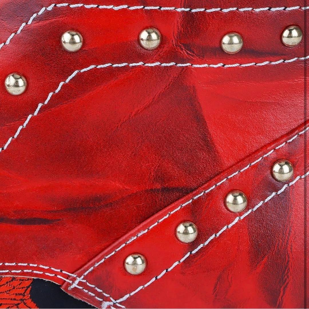 Rui Landedメンズ アンクルブーツ メタルトゥ 刺繍付き 26.5cm