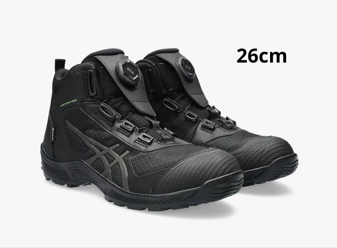 asics アシックス　CP604 G-TX 001 26cm　ゴアテックス ウィンジョブ®CP604 G-TX BOA® 3E相当 | ブラック×ガンメタル | 安全靴