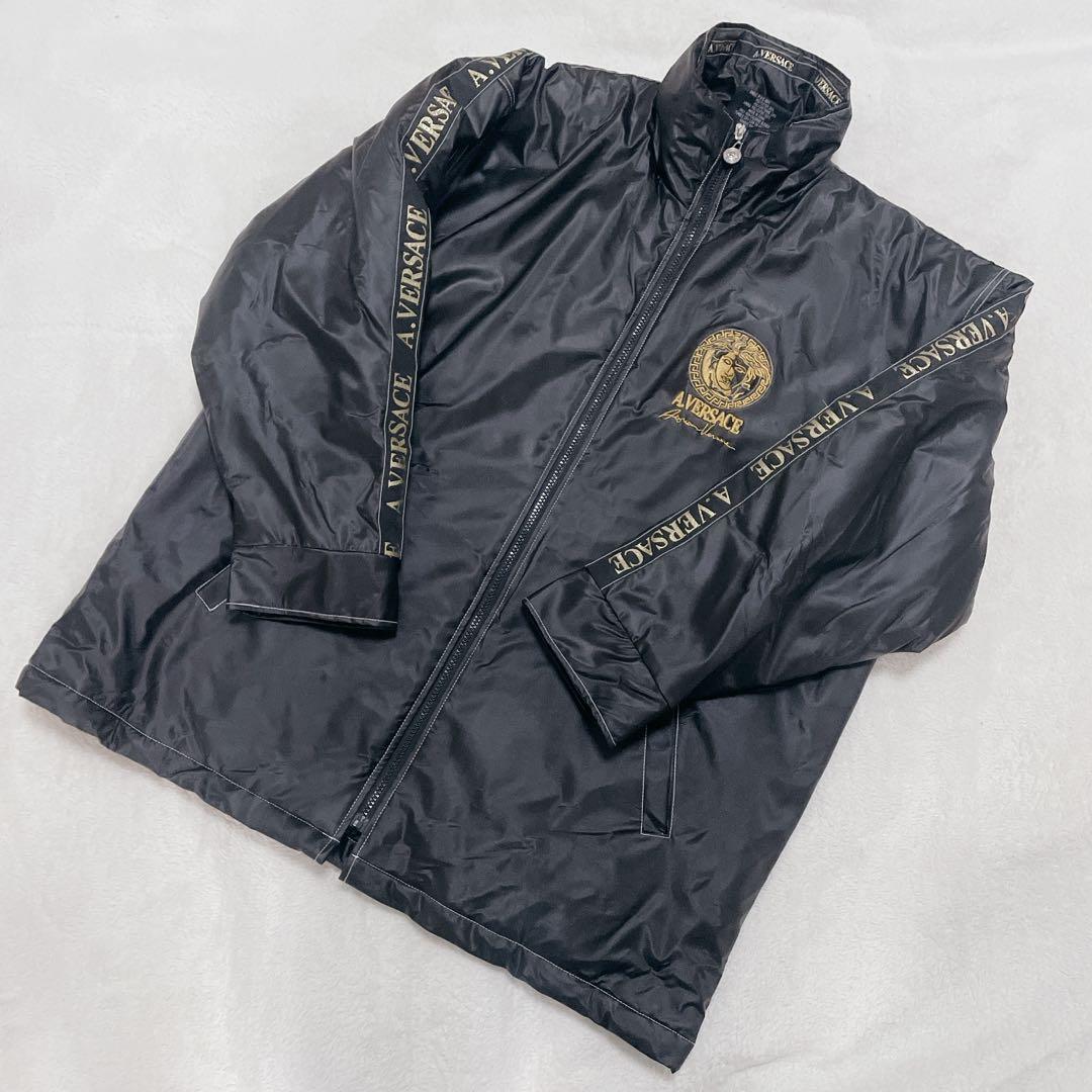 VERSACE ヴェルサーチ ジャンパー メデューサ 刺繍 金色 ビッグロゴ