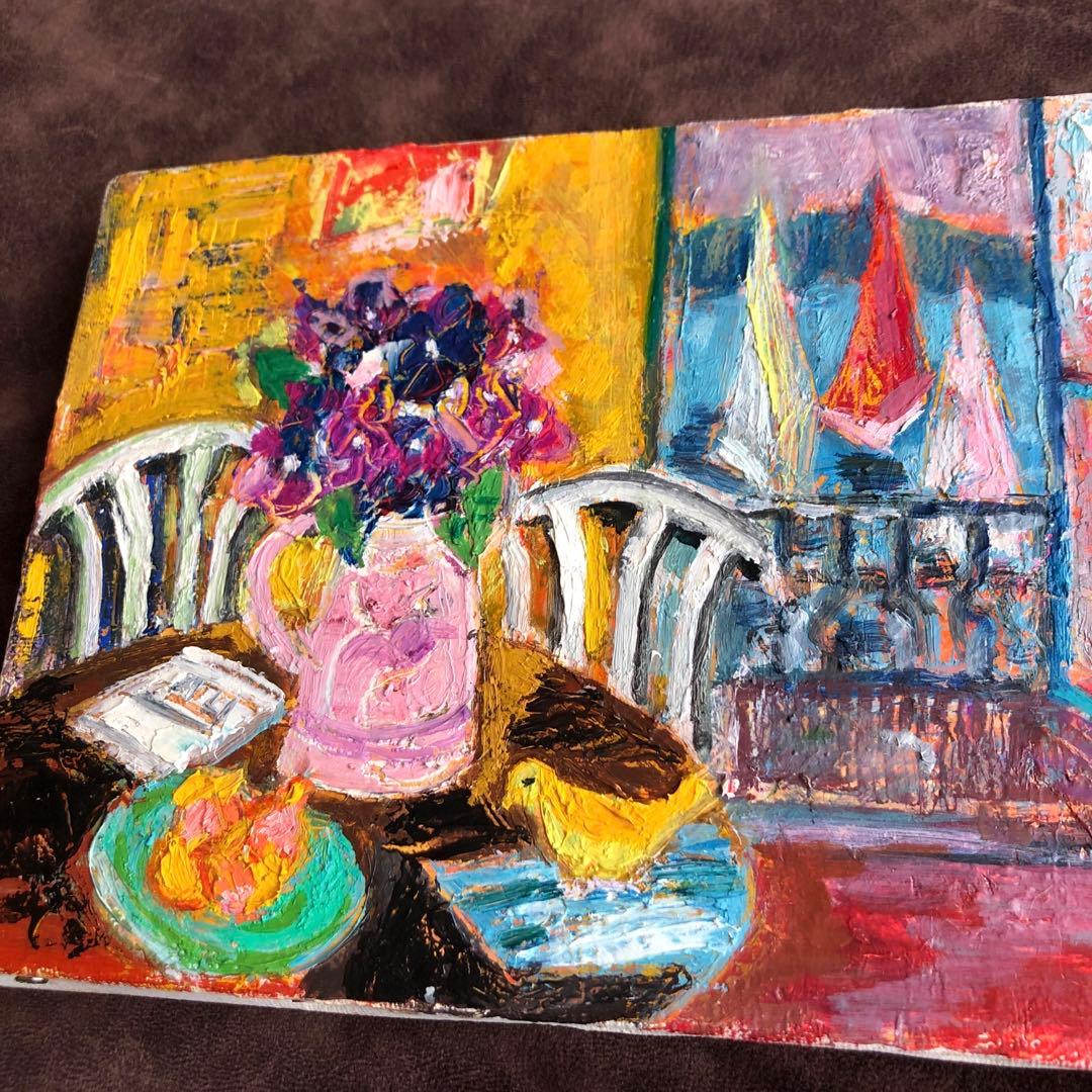 一点もの】日展会友 光風会会員 洋画家 谷岡経津子 油絵【号