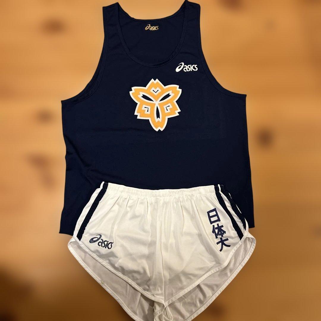 T*S様 日本体育大学　陸上競技部　ユニフォーム 日本体育大学陸上部 サブユニフォーム上下セット｜Yahoo!フリマ（旧