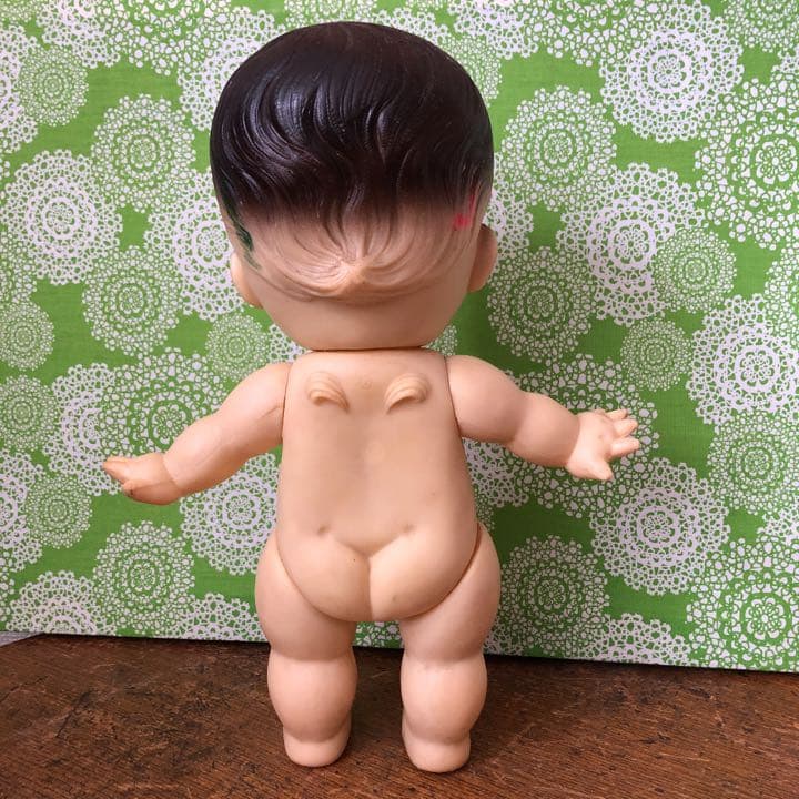 昭和レトロ キューピー人形 デコちゃん ソフビ ビニール人形 - メルカリ