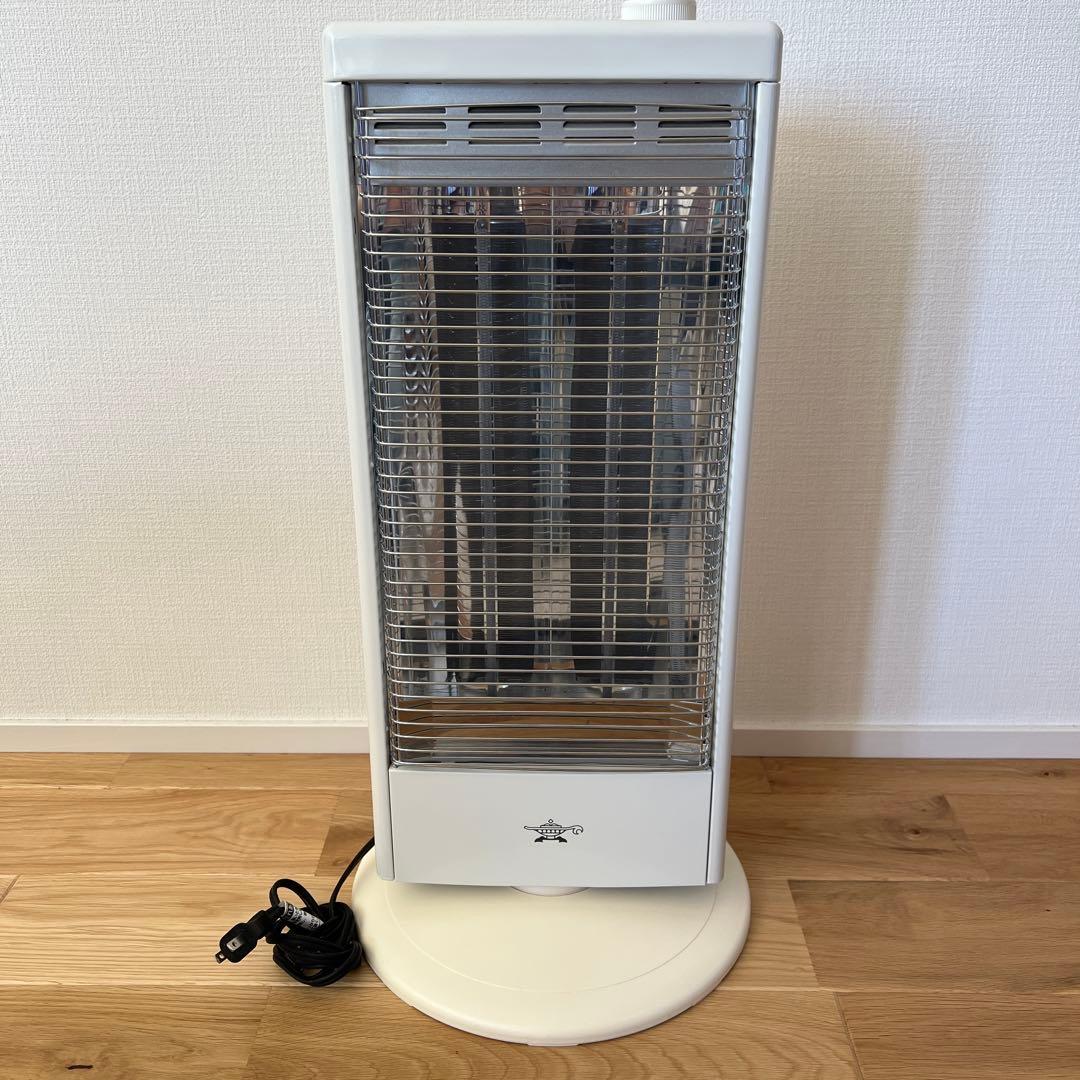 セラミックヒーター 冷暖兼用 2秒速暖 18インチ グレー タワーファン