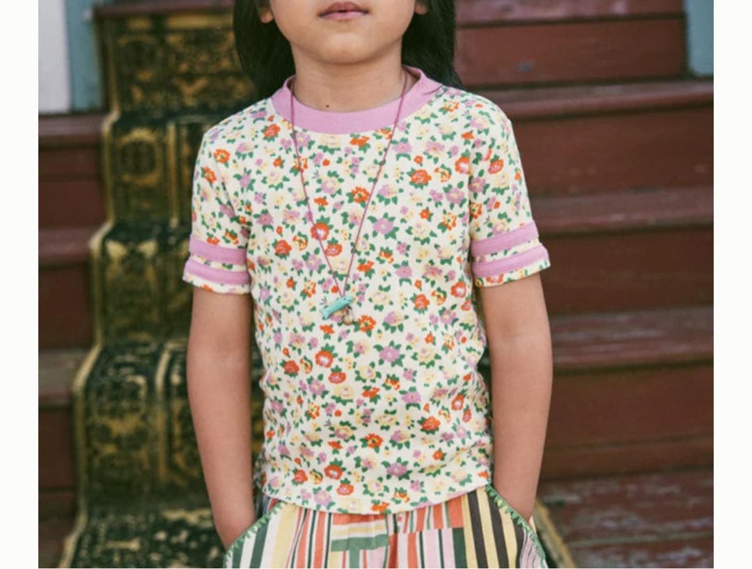 Misha & Puff Rec Tee 花柄 Tシャツ 8y