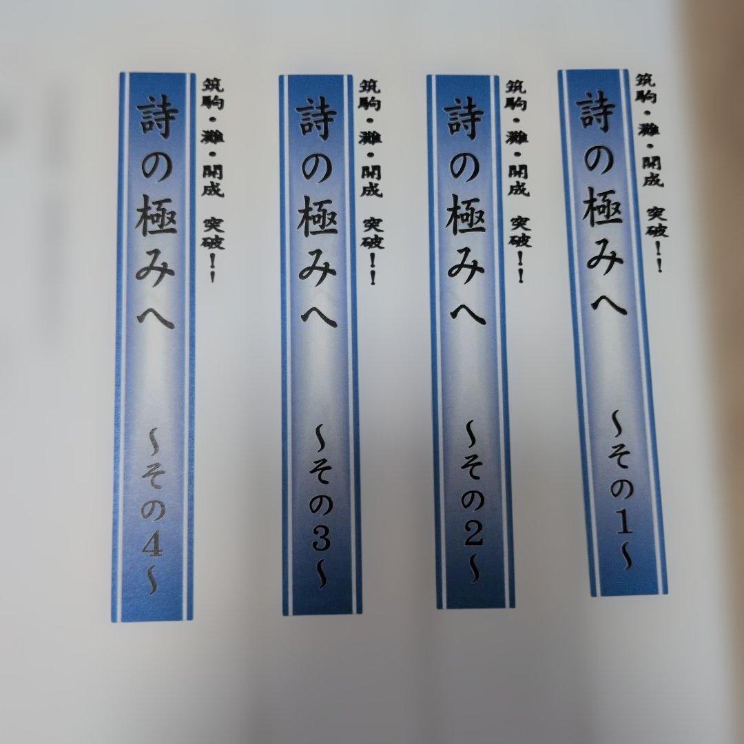 超貴重］中学受験筑駒必須 詩の極みへシリーズ14問 - メルカリ