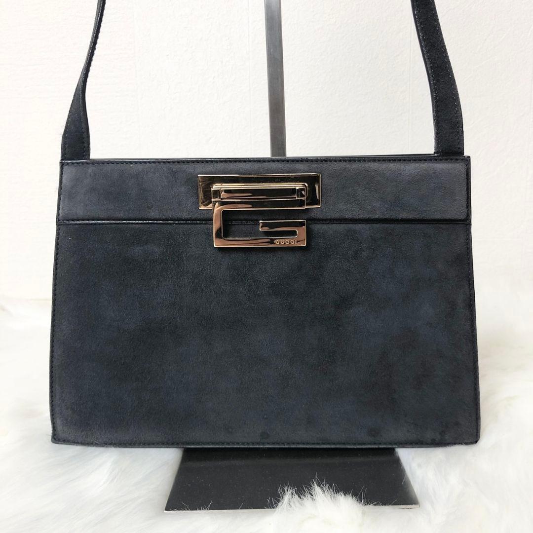 GUCCI グッチ ワンショルダーバッグ スエード ヴィンテージ グレージュ reine-web_24-044981