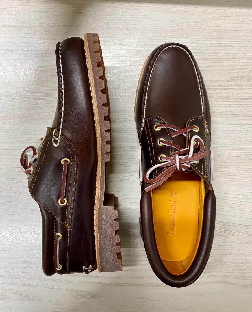 新品未使用 Timberland ブラウン レザー ローファー 28.5サイズ - 靴最