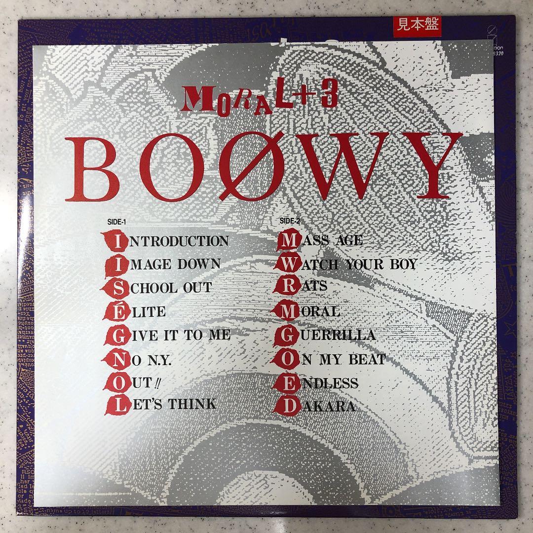 希少!! 見本盤 ［ MORAL+3 ］新品同様 BOOWY