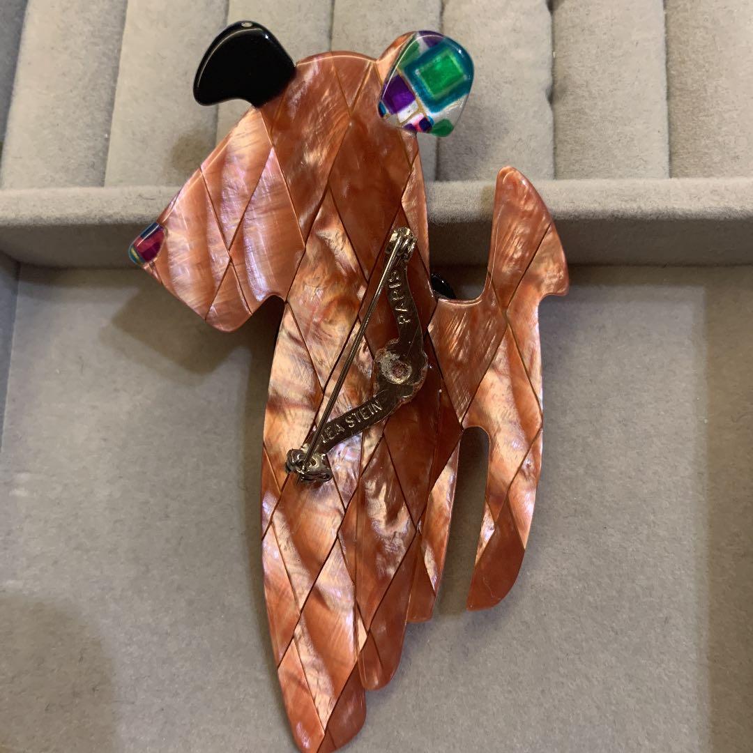 リアスタン アンティーク ブローチ 犬 リック