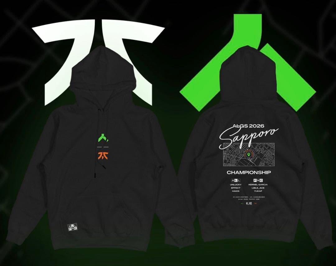 j*r様 FNATIC×AllianceパーカーALGS札幌限定 限定コラボパー - メルカリ