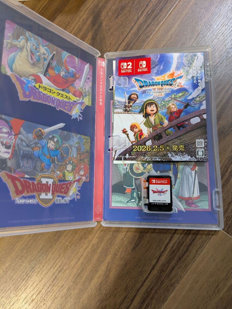 Switchドラクエクエスト1·2ソフトと公式ガイドブックセット