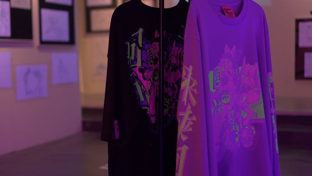 未使用】ずっと真夜中でいいのに。蛍光ロングTシャツ（L） はなぶし