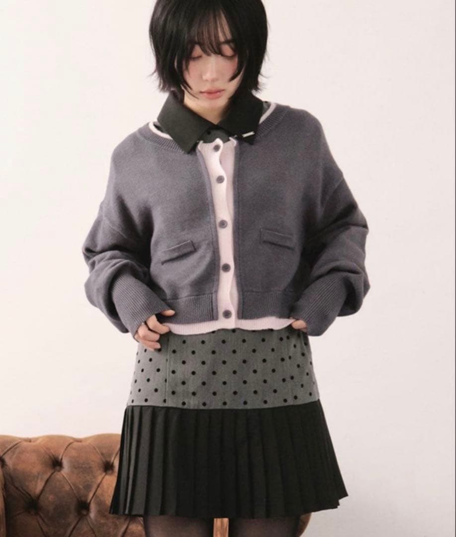 loin nuit layered design cardigan - メルカリ
