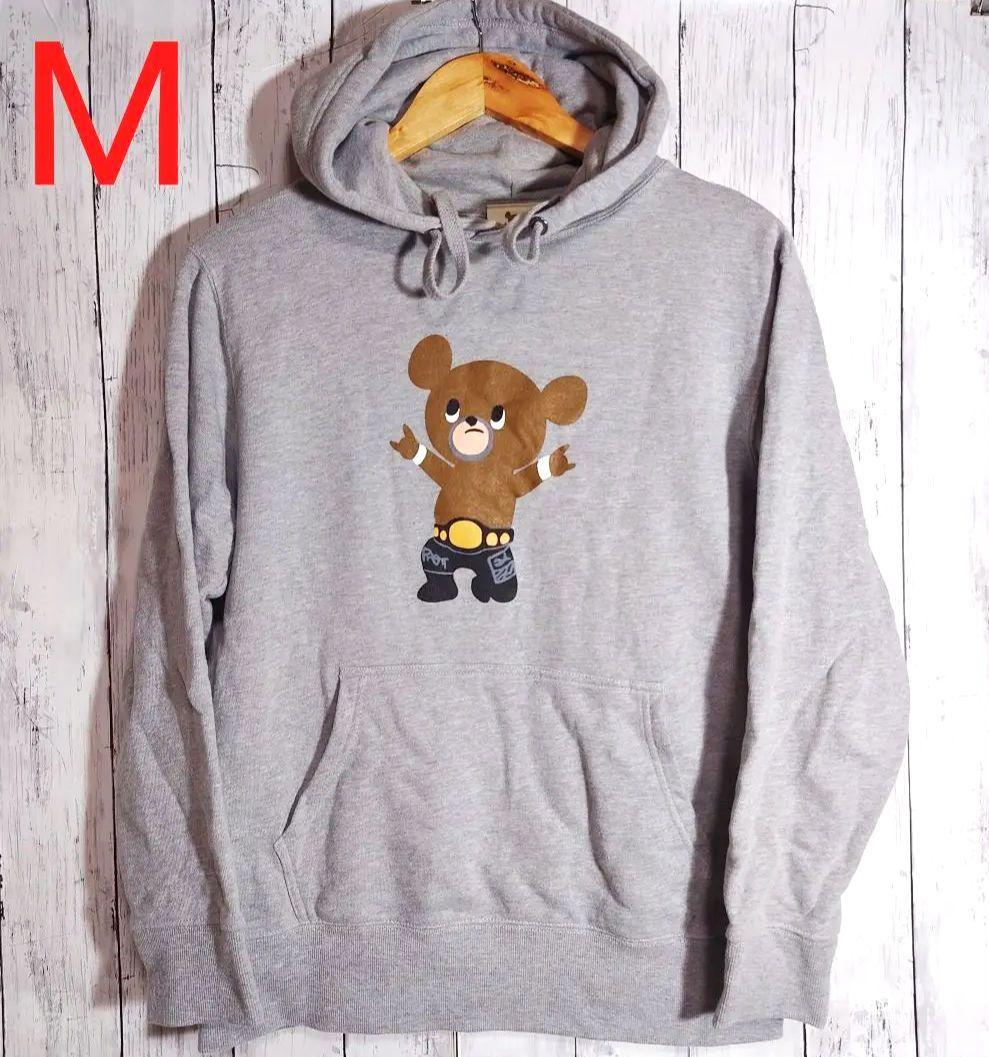 武藤敬司 武藤ベア パーカー グレー M プロレス - メルカリ