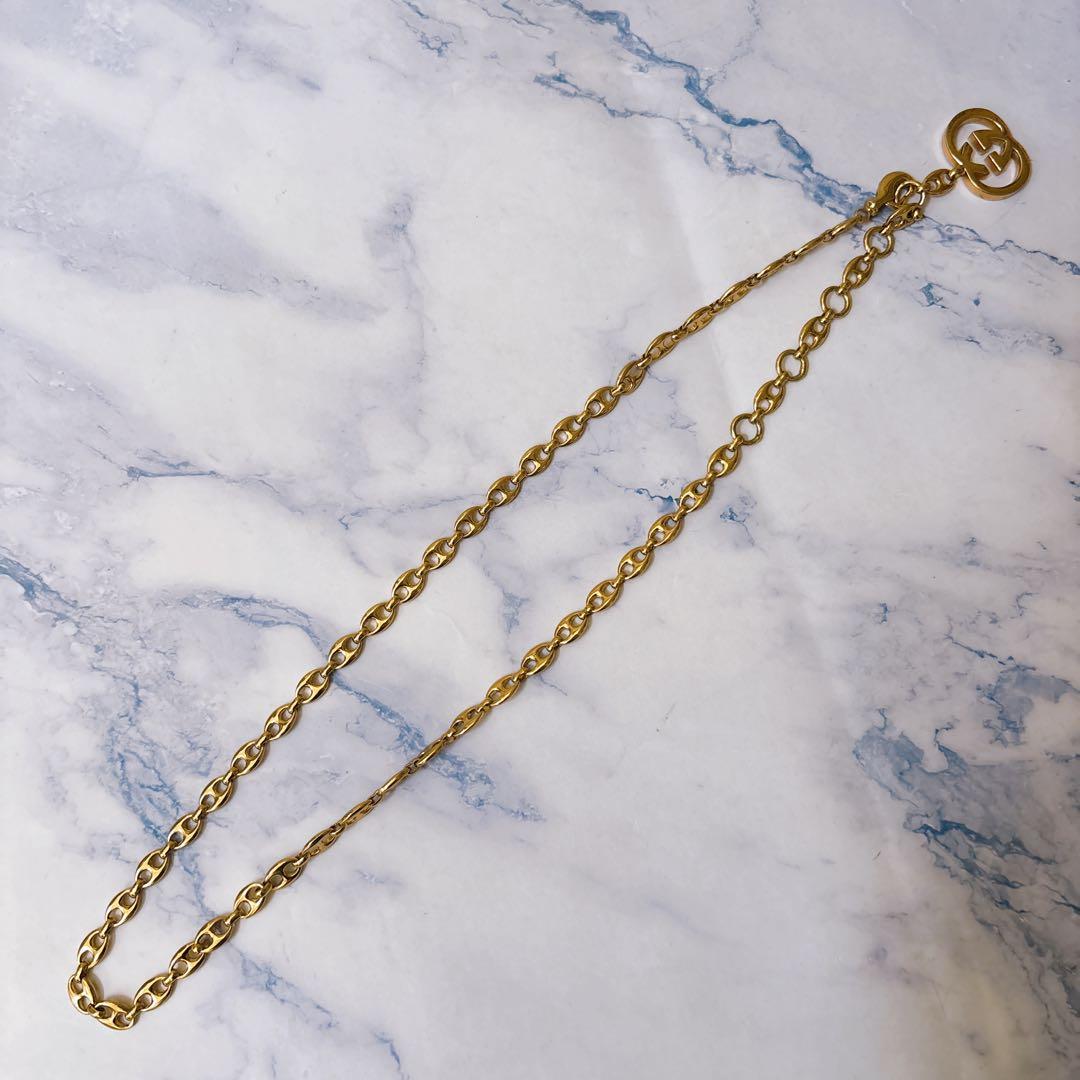 激レア オールド グッチ チェーンベルト インターロッキング