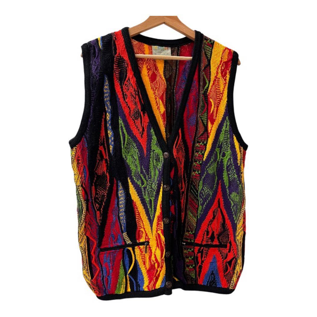 90s クージー COOGI AUSTRALIA 3D ニット ベスト M - メルカリ