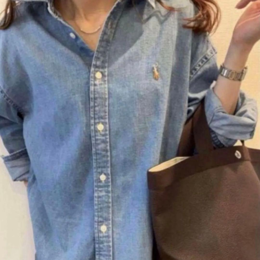 極美品✨ポロラルフローレン即完売 ダンガリーシャツ マルチポニー