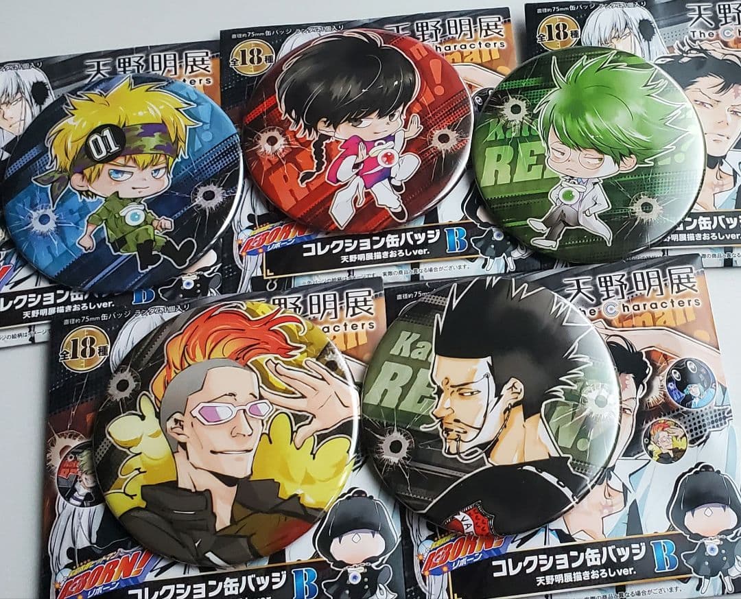 家庭教師ヒットマンREBORN！コレクション缶バッジ天野明展描きおろし