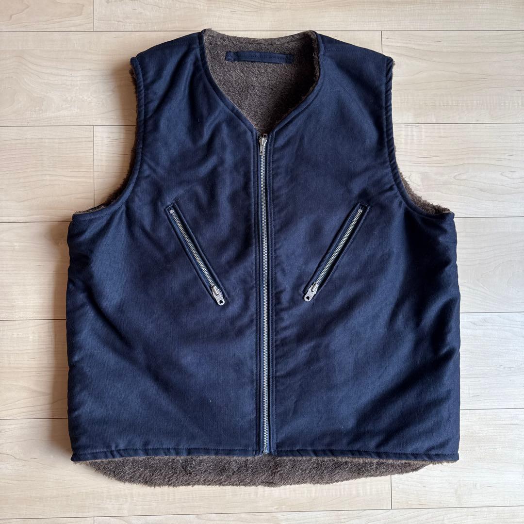 Nigel Cabourn N-1 アルパカウールボア リバーシブルデッキベスト