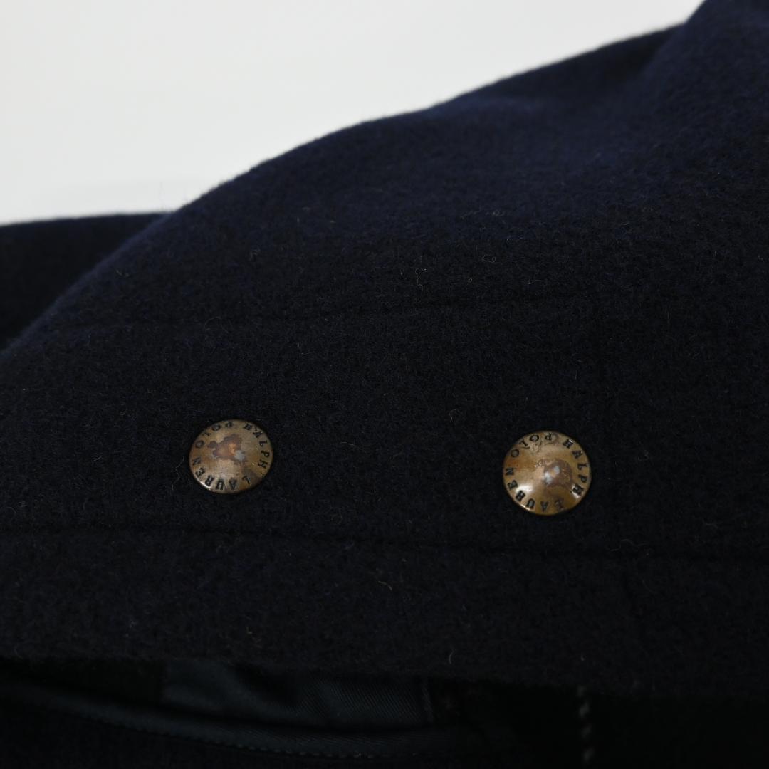 48864☆冬 ポロラルフローレン ダッフルコート ダークネイビー - メルカリ