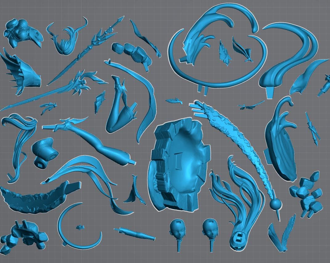 1/7 未塗装未組立 フィギュア ガレージキット スカーク 原神（げんしん