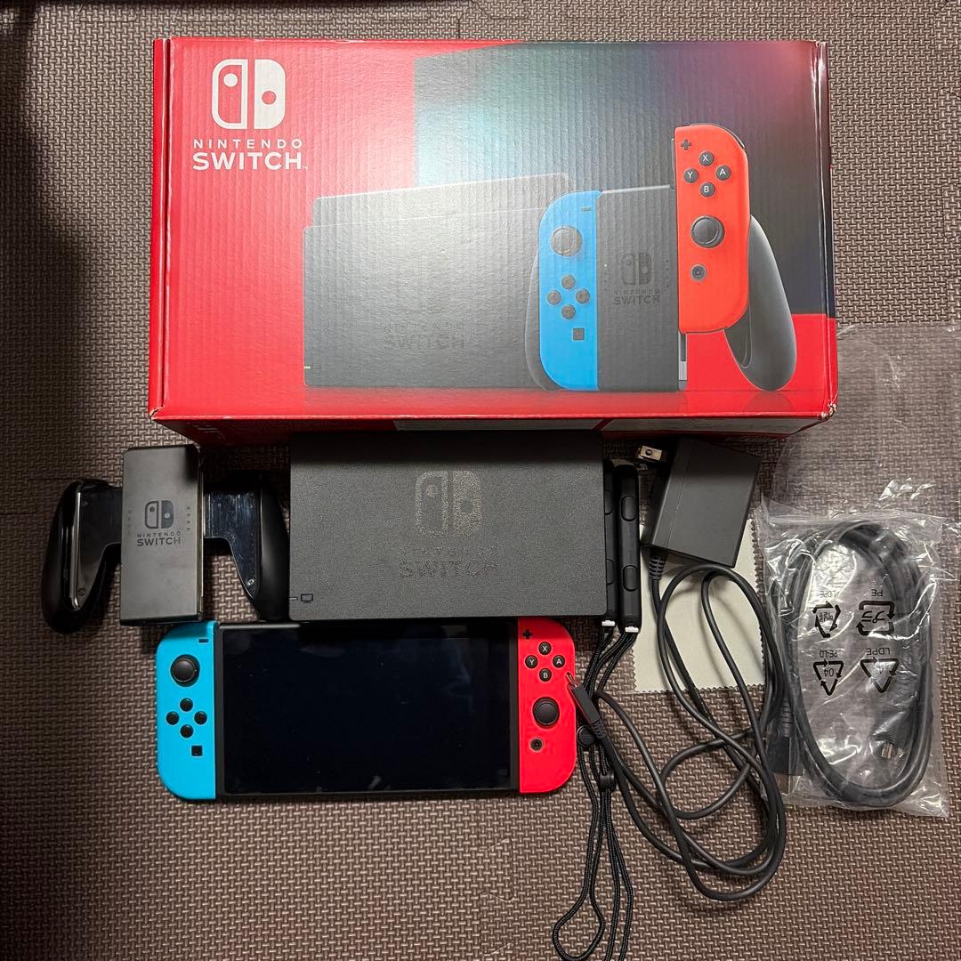 Nintendo Switch 本体 青/赤 付属品付き　箱あり ゲオ公式通販サイト/ゲオオンラインストア【新品】Nintendo