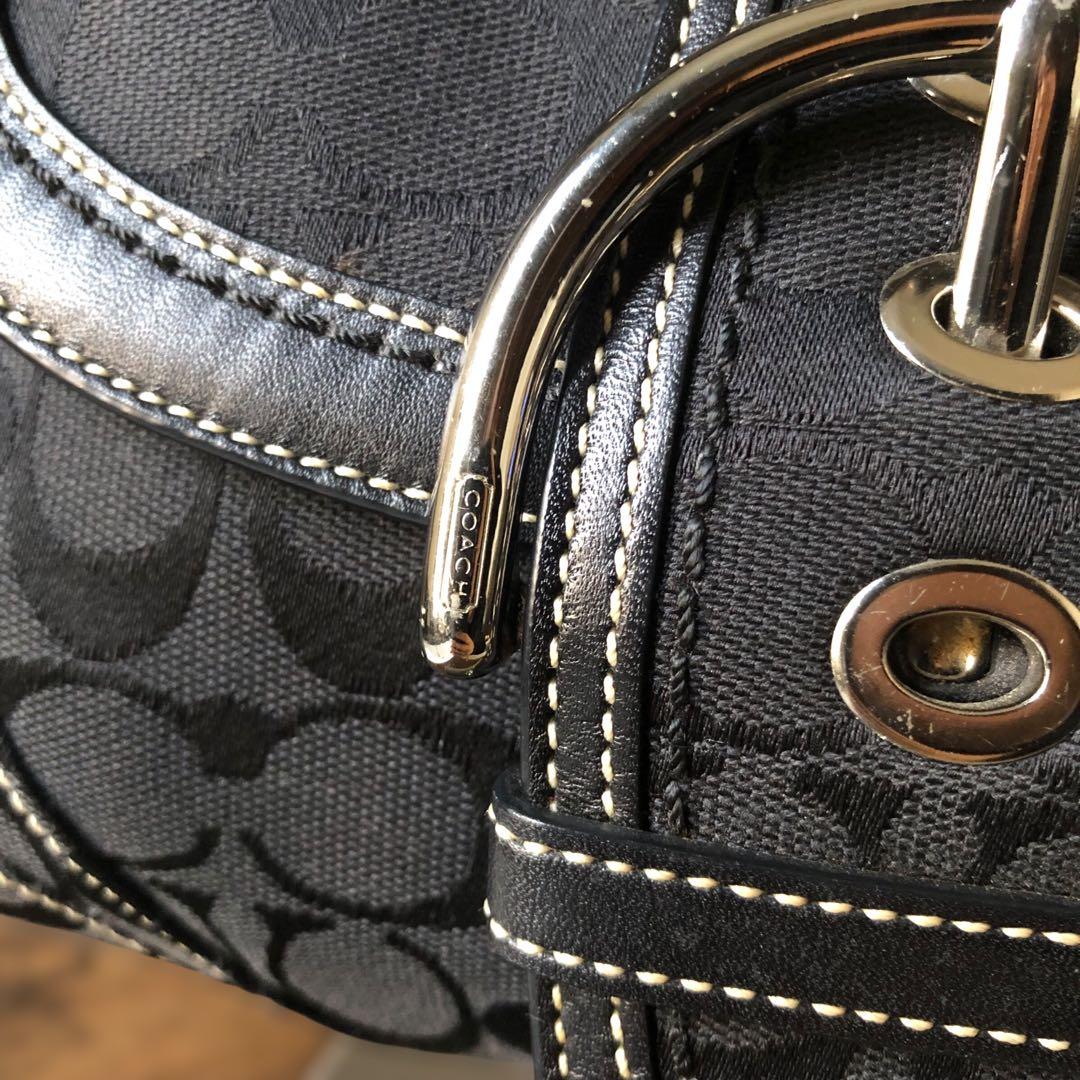 美品 COACH コーチ ソーホーワンショルダー シグネチャー y2k - メルカリ