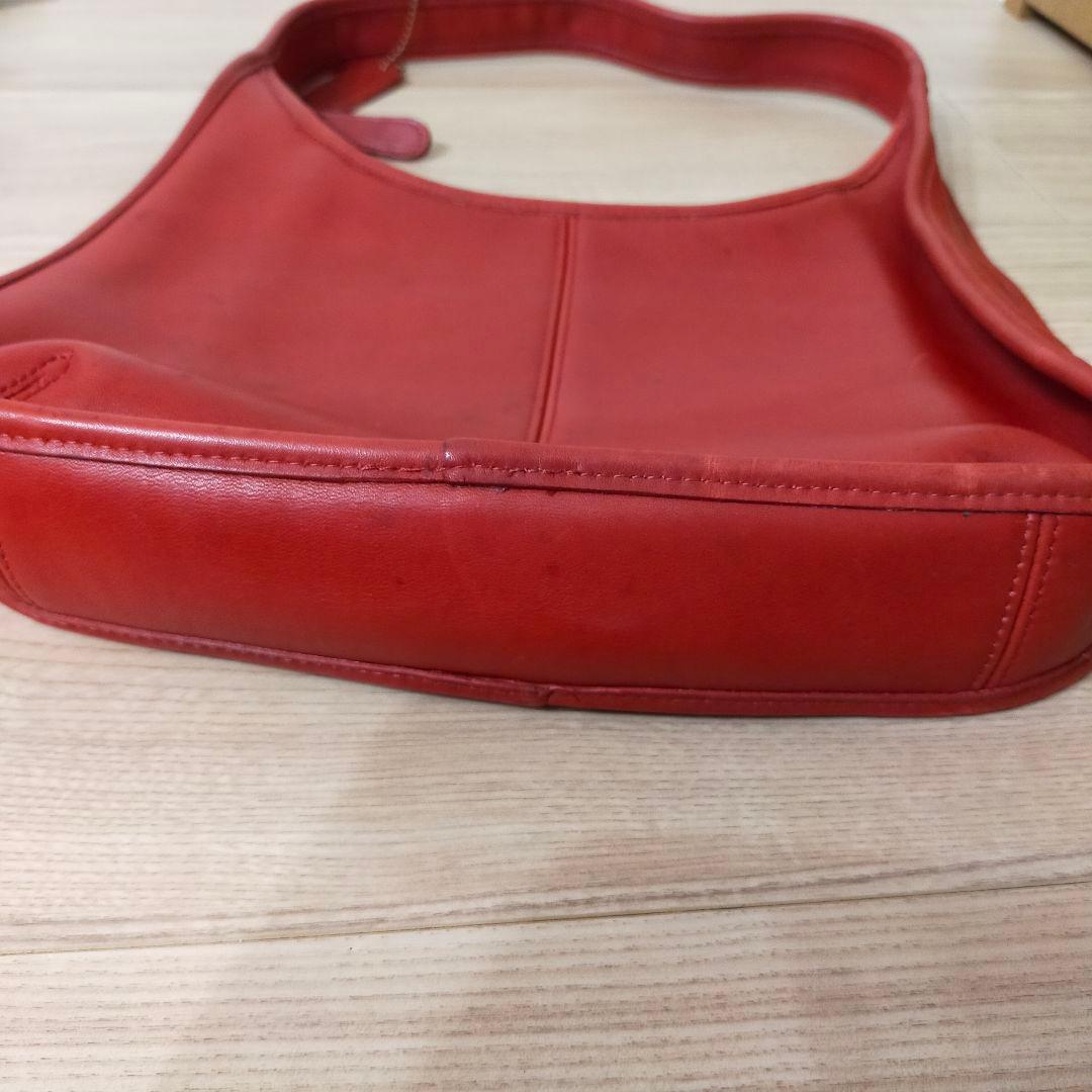 COACH オールドコーチ エルゴ ergo 赤 レザー ワンショルダーバッグ