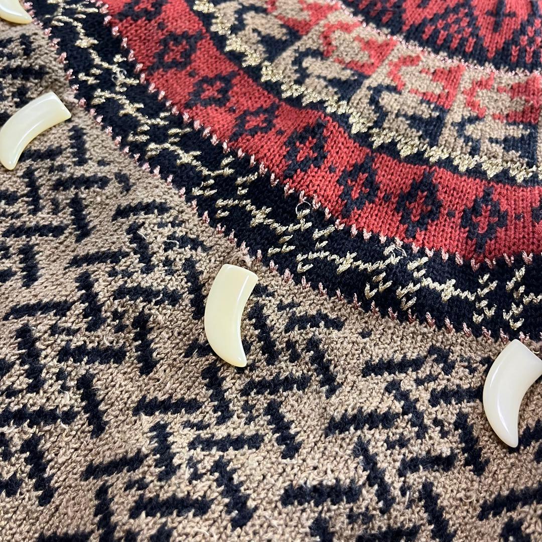 80s KANSAI YAMAMOTO 牙 総柄 ニット 山本寛斎 ヴィンテージ - メルカリ