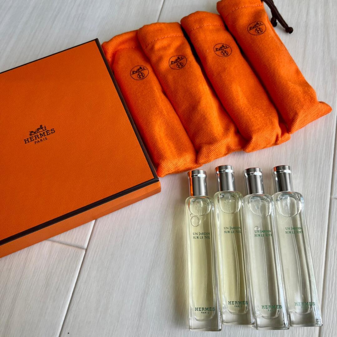 エルメス 香水 セット4本 ナイルの庭 李氏の庭 箱/保存袋つき - メルカリ