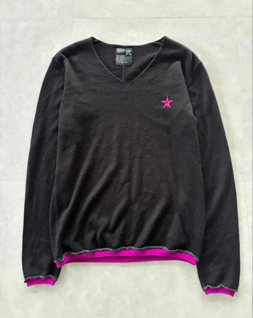 PPFM Star Stitch V-Neck Knit vネック 平成 ロンt - メルカリ