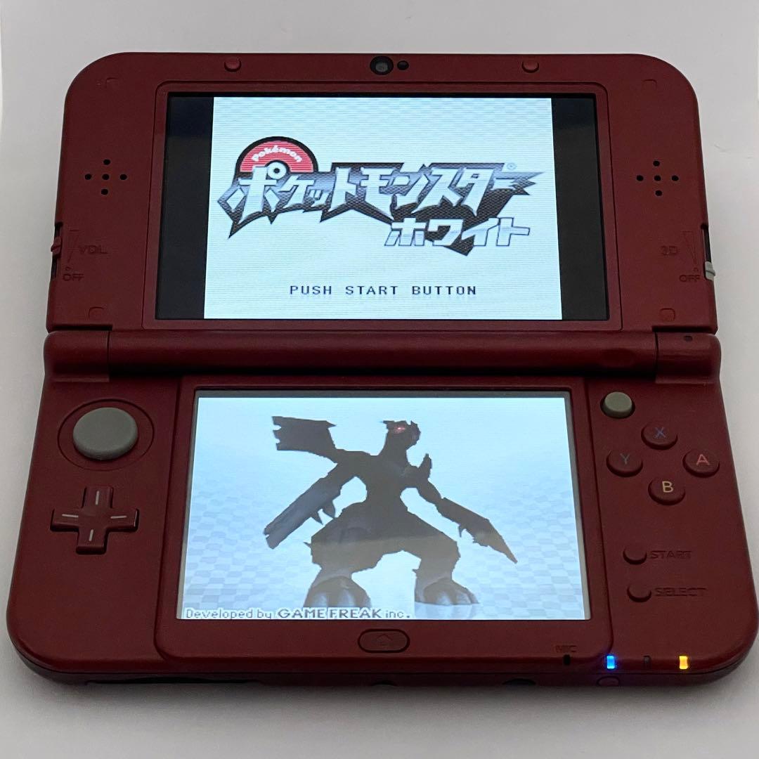 New ニンテンドー3DS LL メタリックレッド 下IPS液晶 本体 箱付き